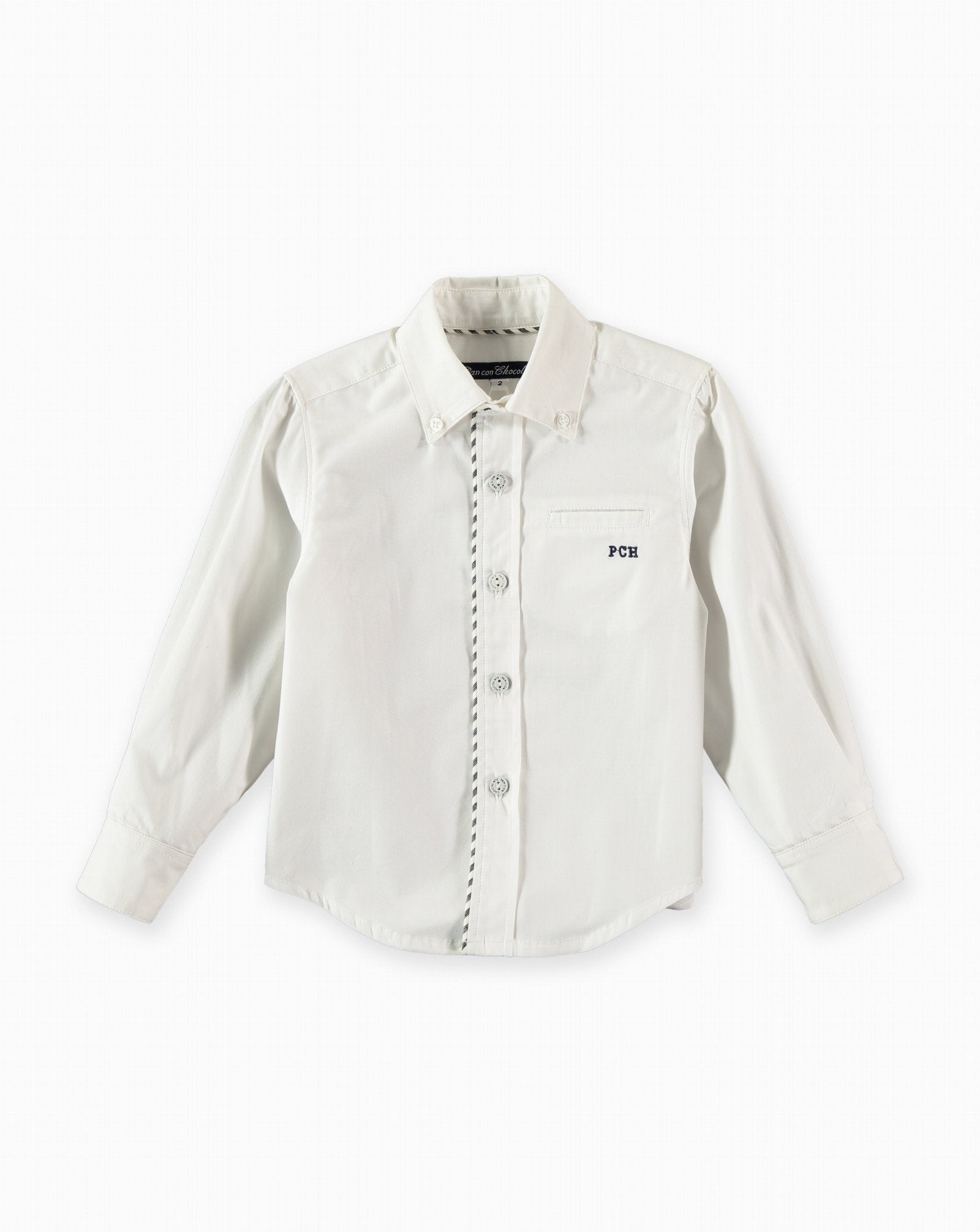Pan Con Chocolate Boys White Shirt